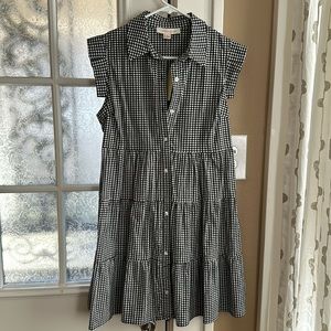 NWT Black and white checkered dress